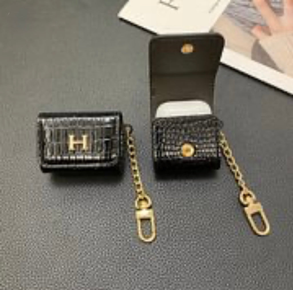 Luxury Genuine Leather Apple AirPods Protective Leather Case
