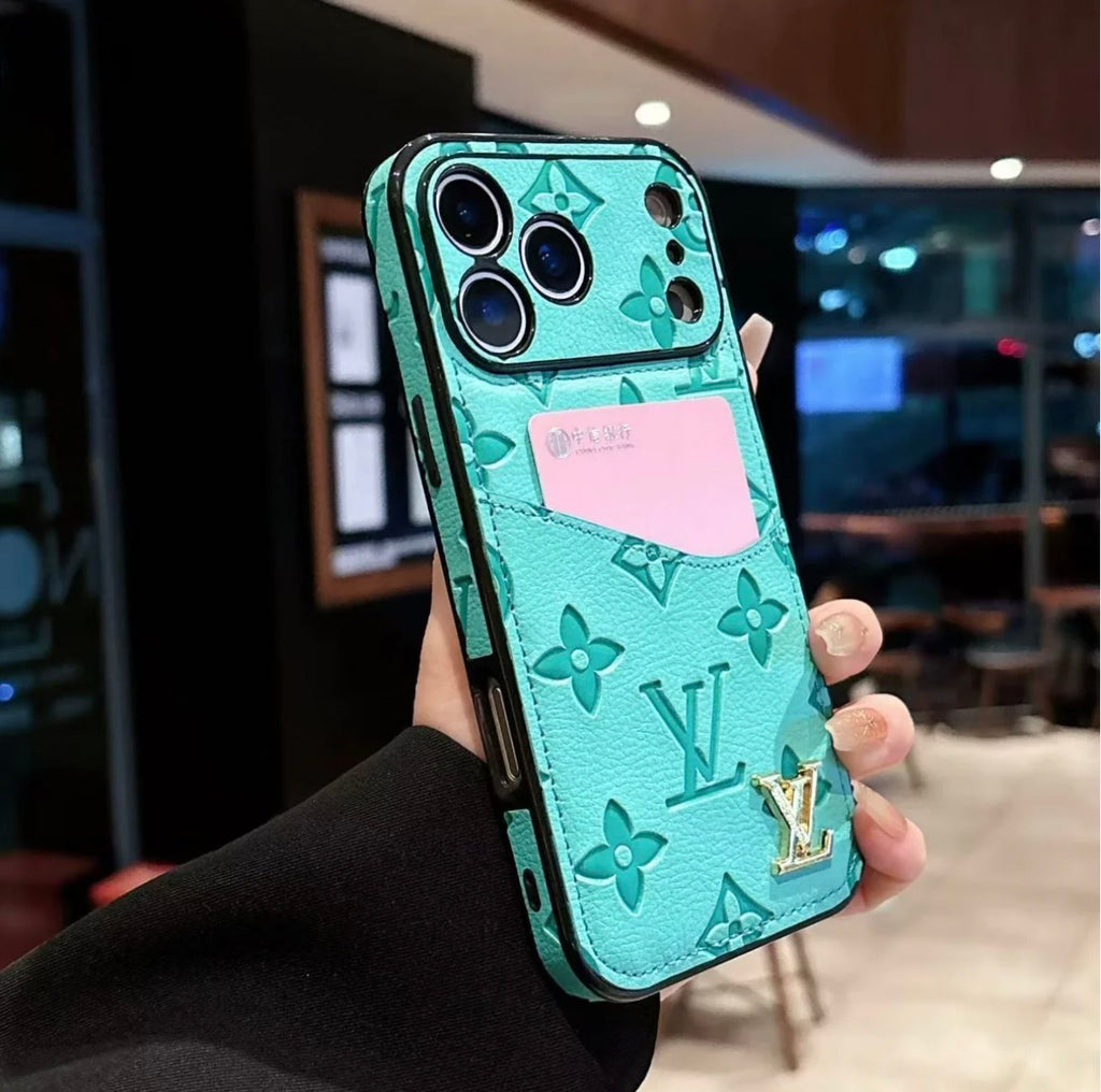 Luxury Phone Case with Card Holder For iPhone