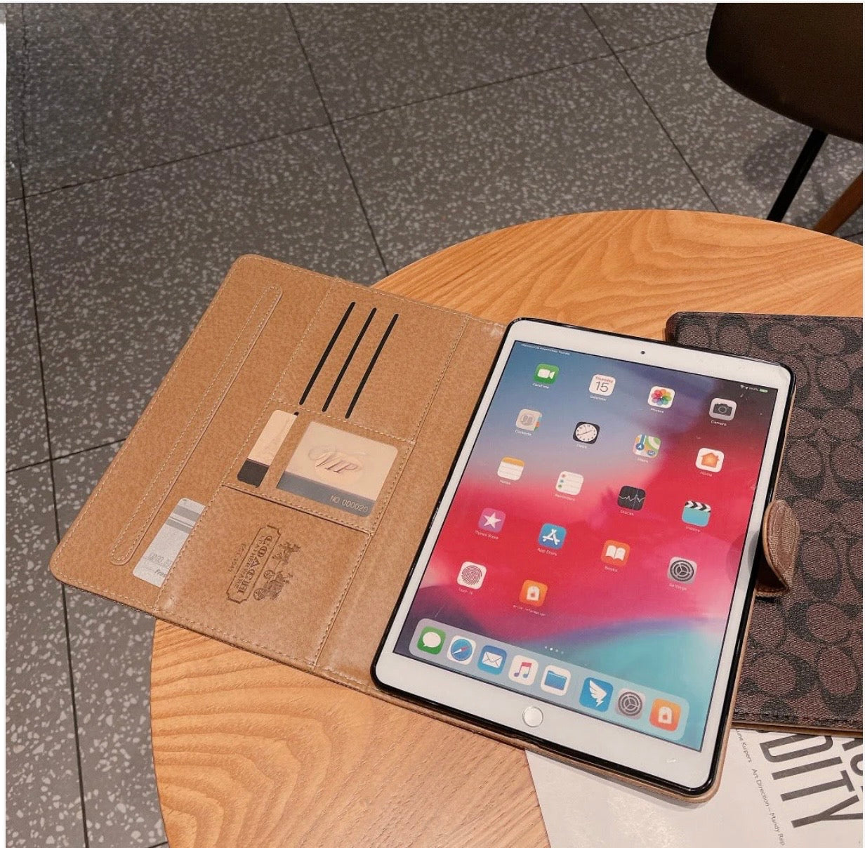 Premium Leather Classic Apple iPad Tablet Case