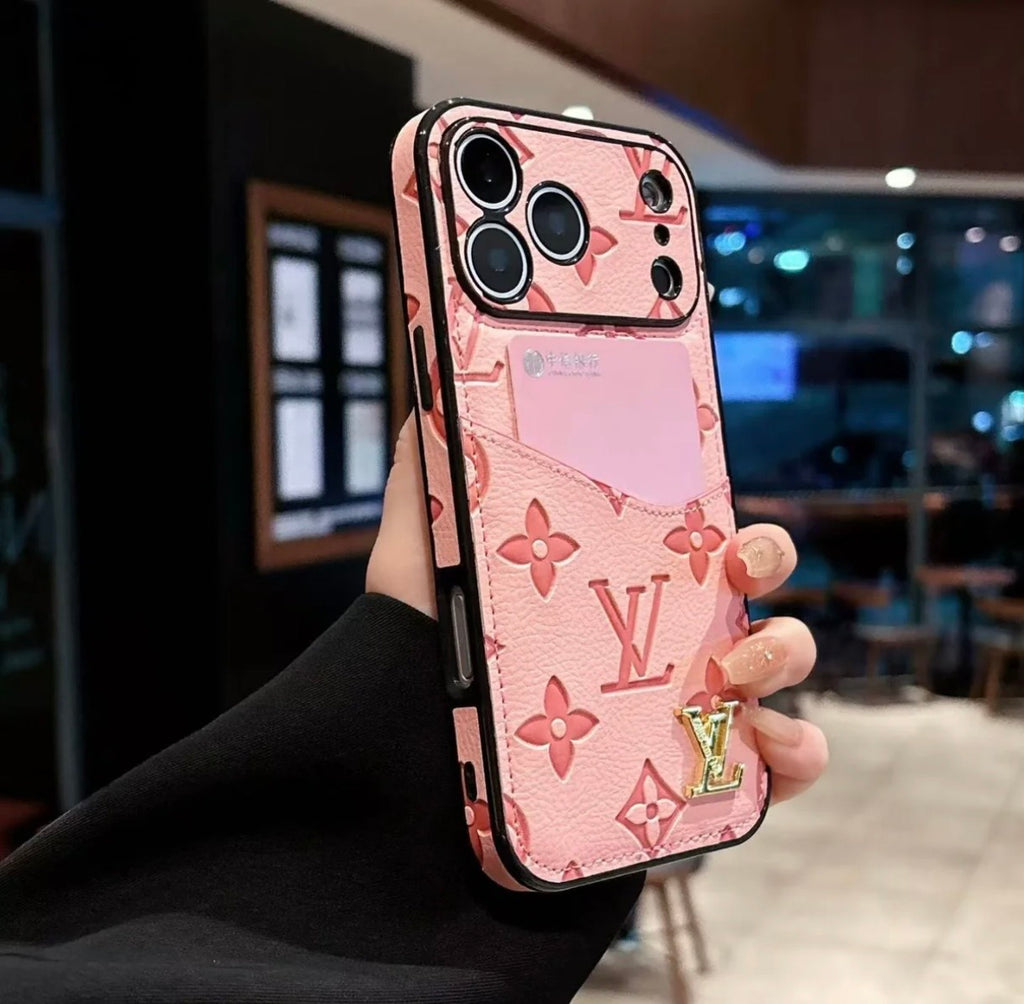 Luxury Phone Case with Card Holder For iPhone