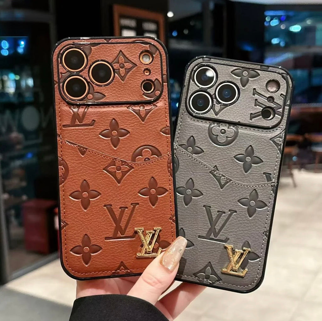 Luxury Phone Case with Card Holder For iPhone