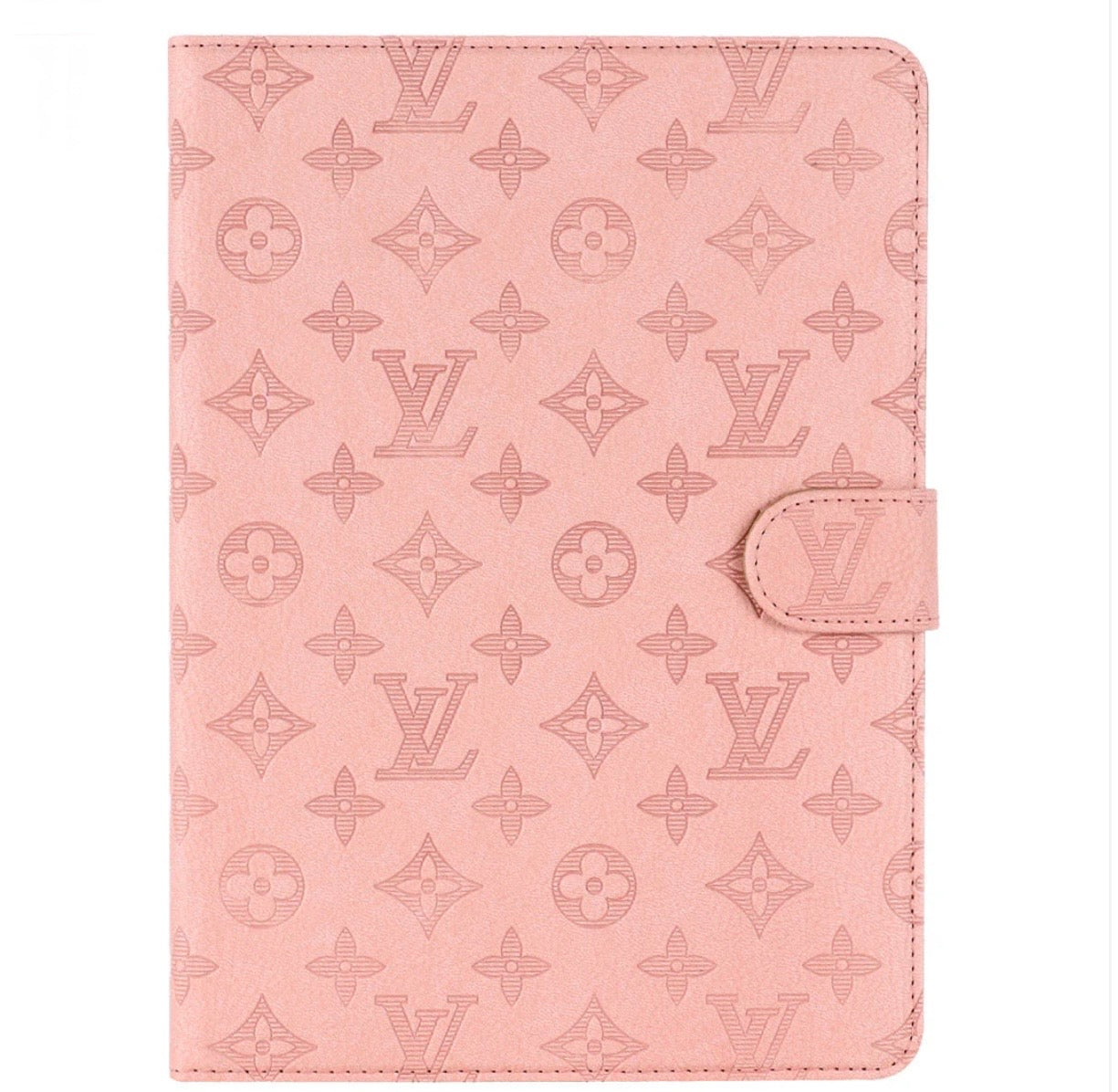 Elegant Monogram Canvas Flip Cover Apple iPad Protective Leather Case