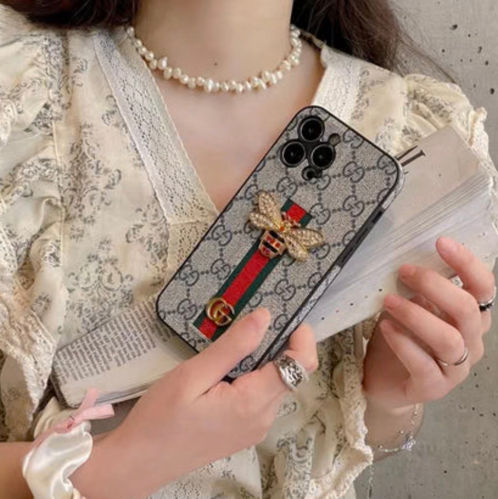 Bee Trendy Phone Case For iPhone With Hand Holder