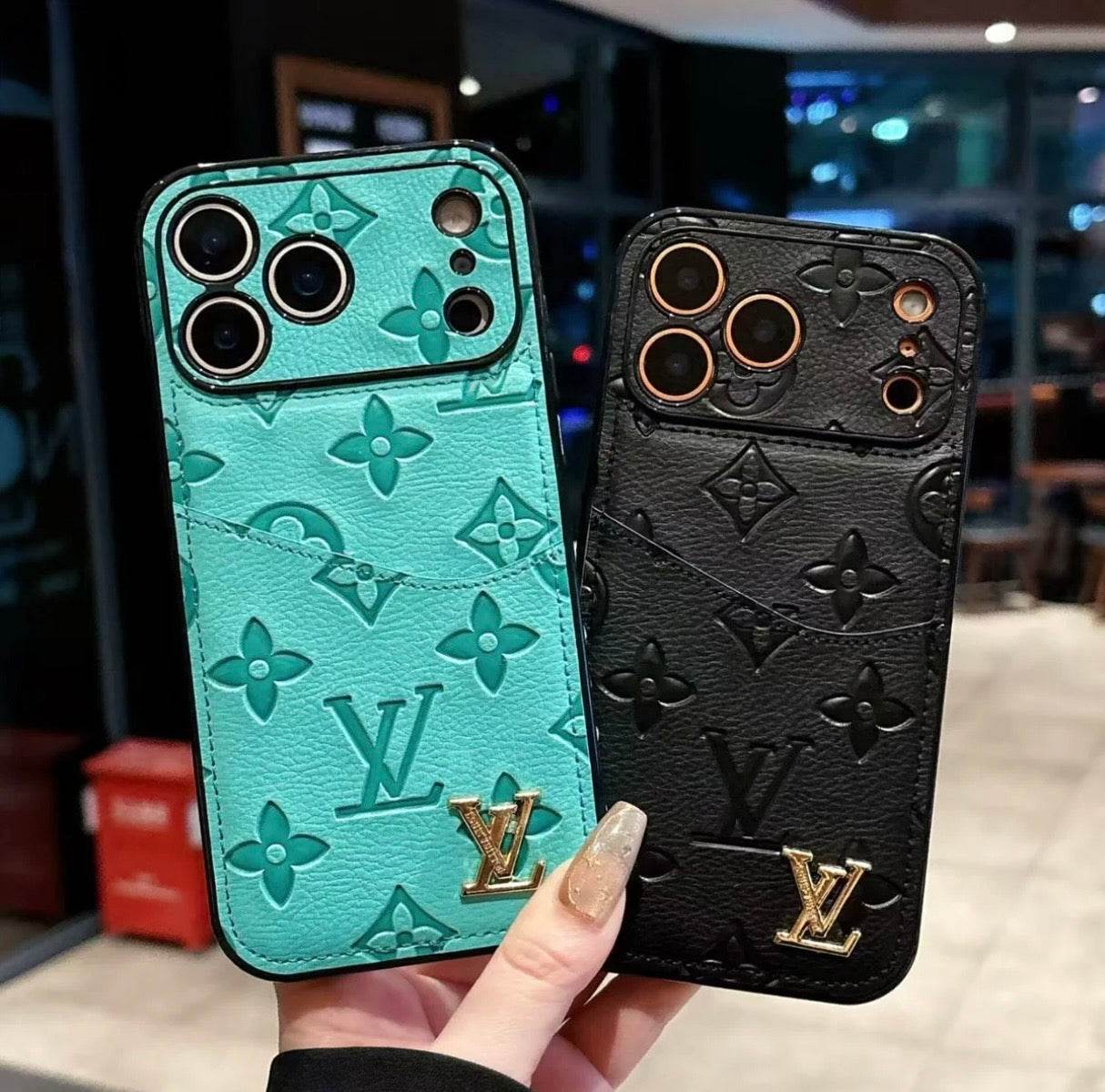 Luxury Phone Case with Card Holder For iPhone