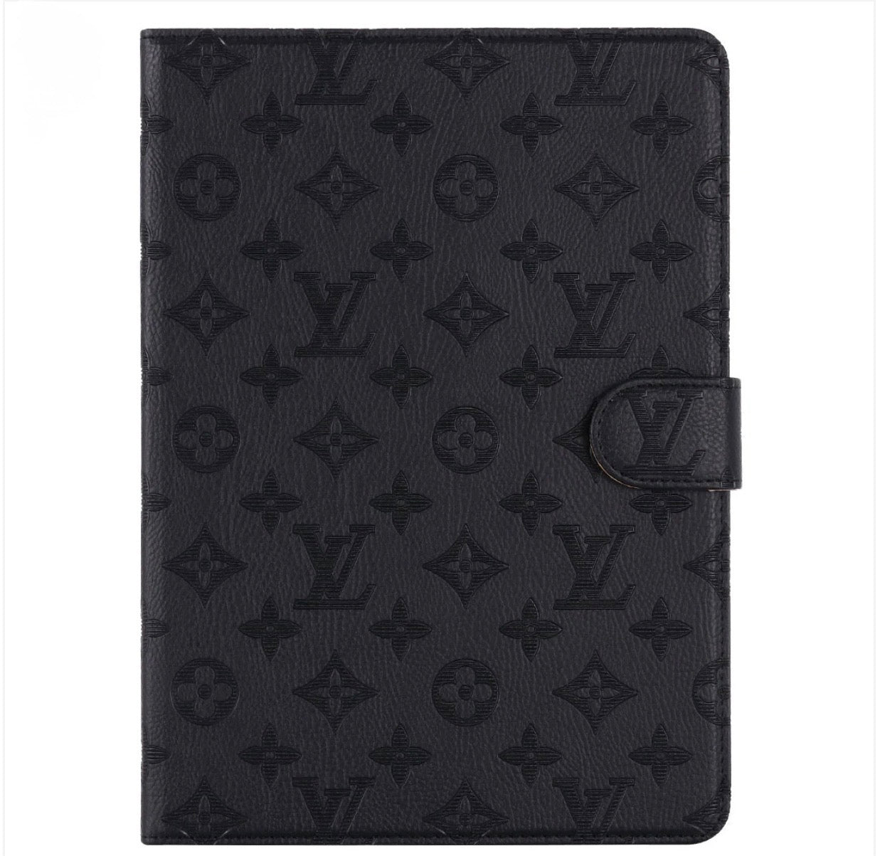 Elegant Monogram Canvas Flip Cover Apple iPad Protective Leather Case